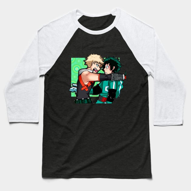 Bakugo x Deku Baseball T-Shirt by shikicraig